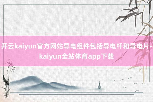 开云kaiyun官方网站导电组件包括导电杆和导电片-kaiyun全站体育app下载