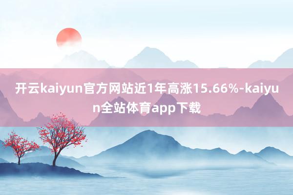 开云kaiyun官方网站近1年高涨15.66%-kaiyun全站体育app下载